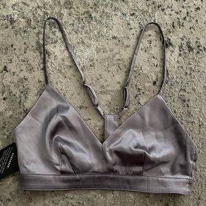 Satin bralette NWT size xs